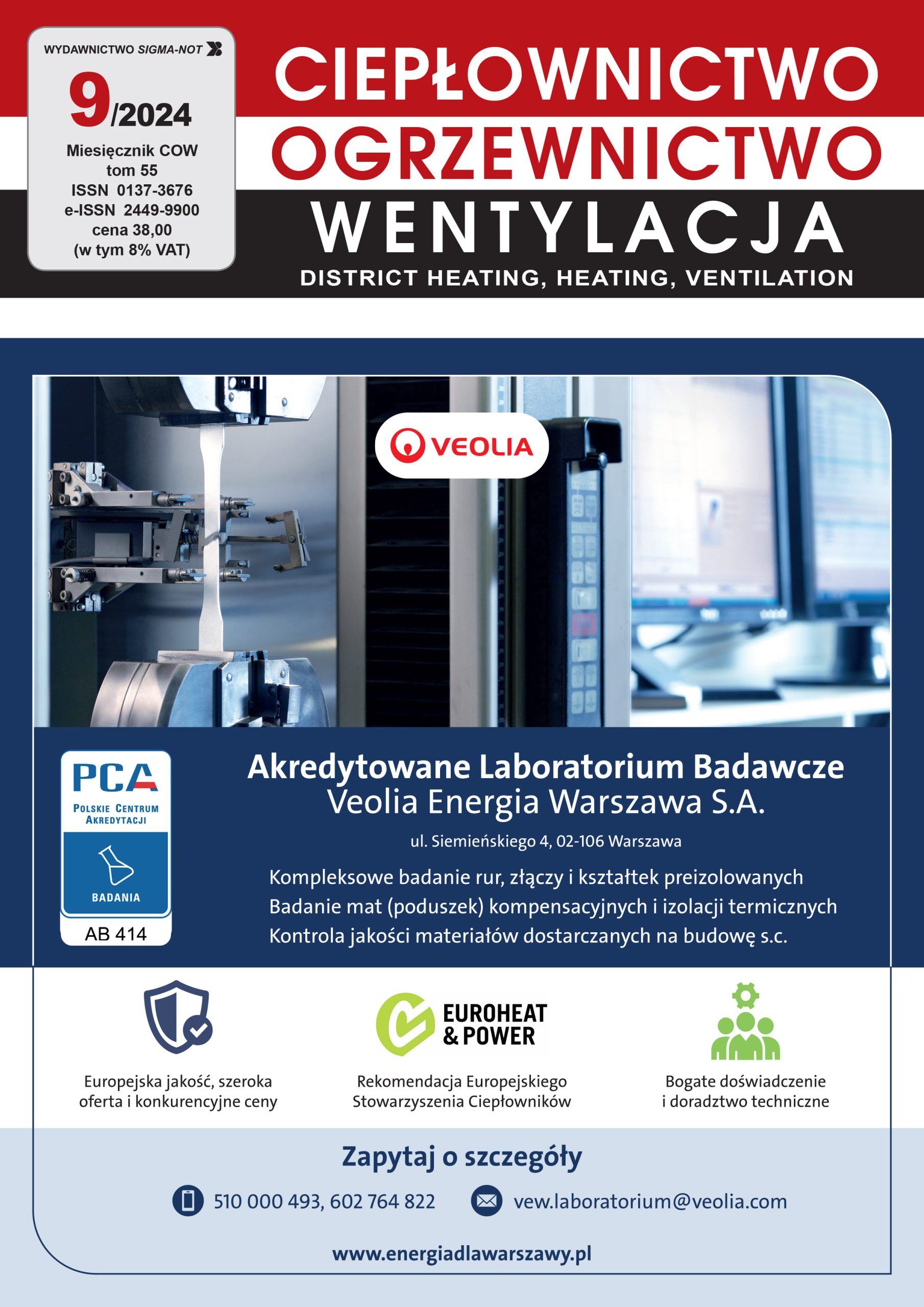 Ciepłownictwo Ogrzewnictwo Wentylacja 09/2024