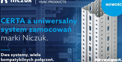 Certa a uniwersalny system zamocowań marki Niczuk. Dwa systemy, wiele kompatybilnych połączeń.